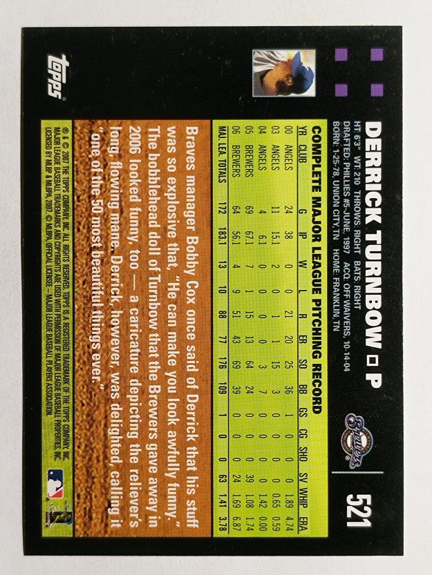 2007 Topps #521 Derrick Turnbow