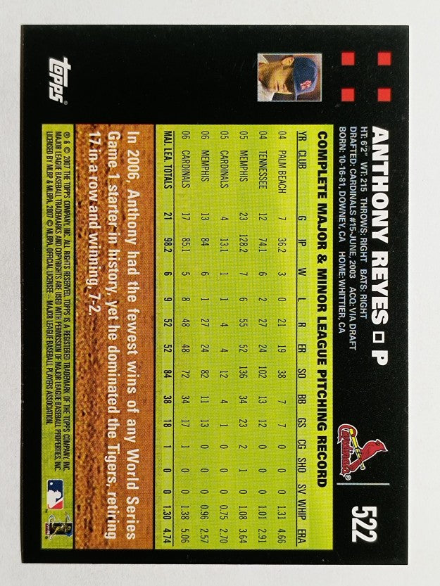 2007 Topps #522 Anthony Reyes