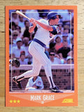 1988 Score Rookie/Traded #80T Mark Grace XRC