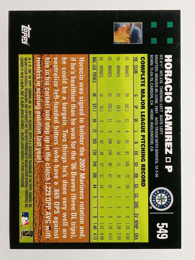 2007 Topps #549 Horacio Ramirez