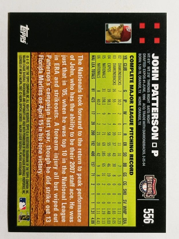 2007 Topps #556 John Patterson