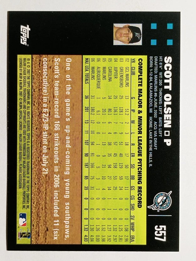 2007 Topps #557 Scott Olsen