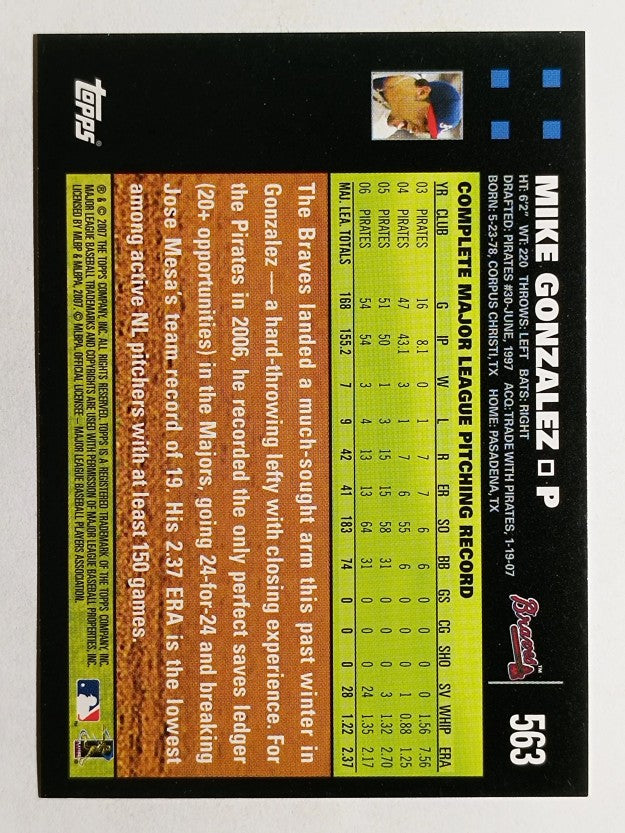 2007 Topps #563 Mike Gonzalez