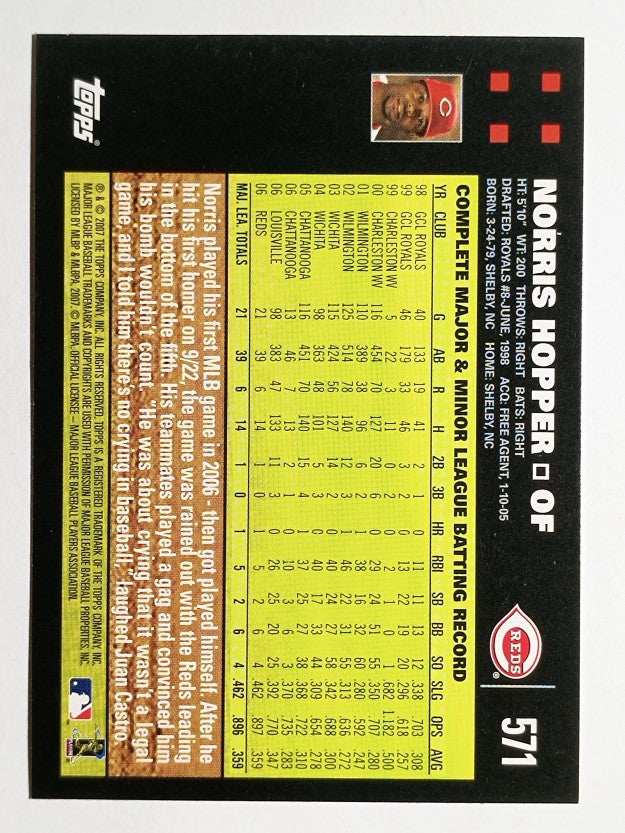2007 Topps #571 Norris Hopper