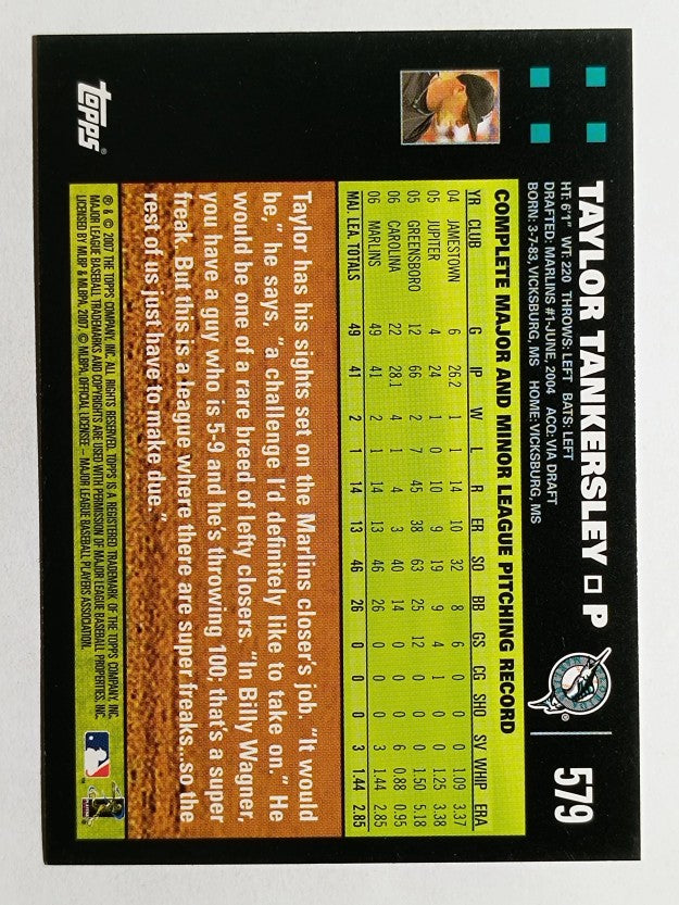 2007 Topps #579 Taylor Tankersley