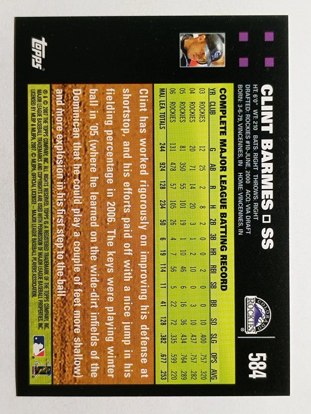 2007 Topps #584 Clint Barmes