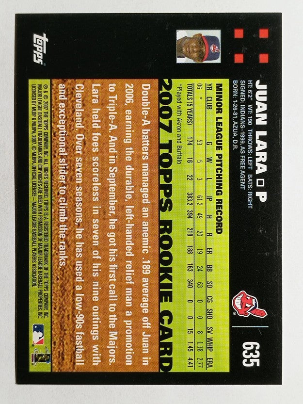 2007 Topps #635 Juan Lara RC