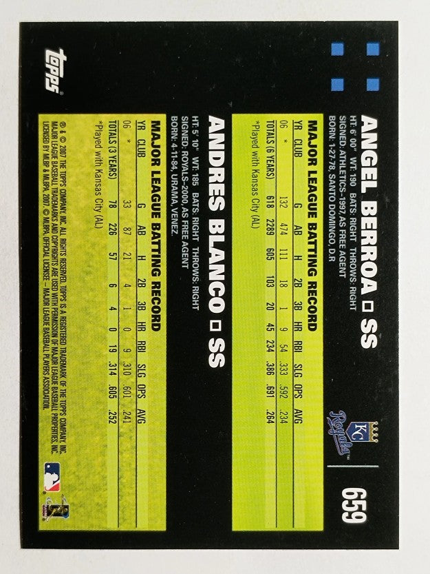 2007 Topps #659 Angel Berroa/Andres Blanco CC