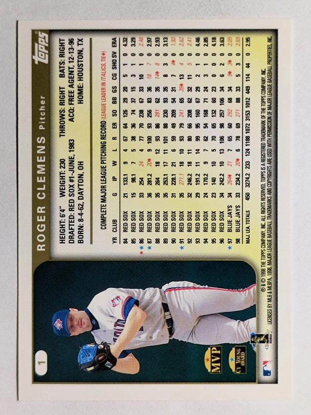 1999 Topps #1 Roger Clemens