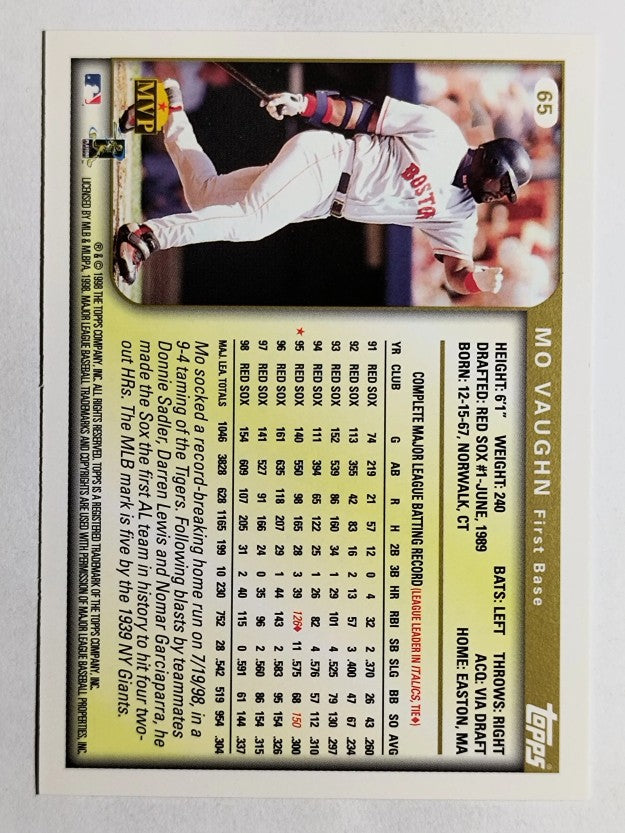 1999 Topps #65 Mo Vaughn