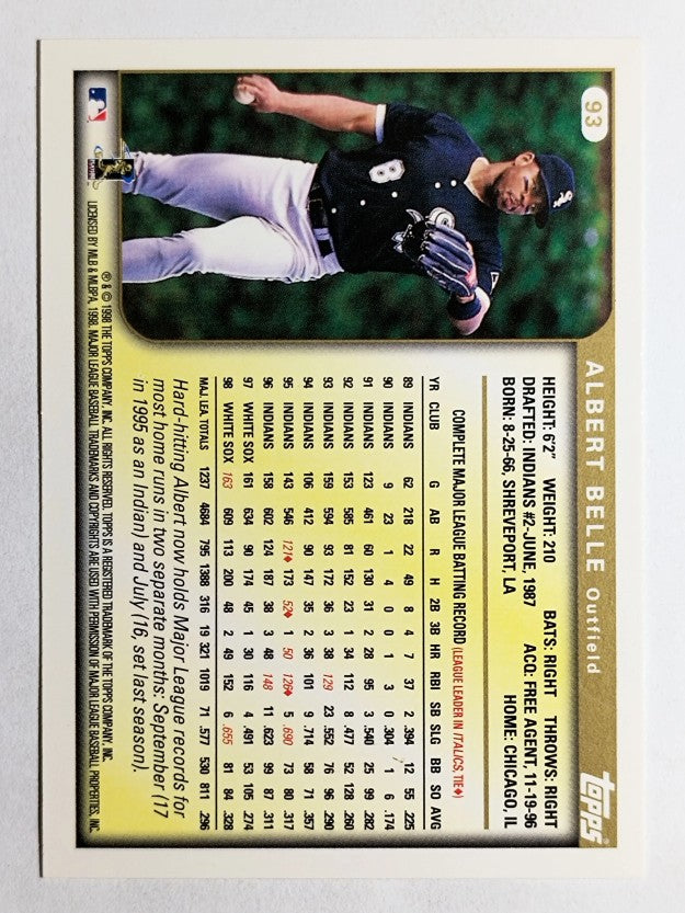 1999 Topps #93 Albert Belle