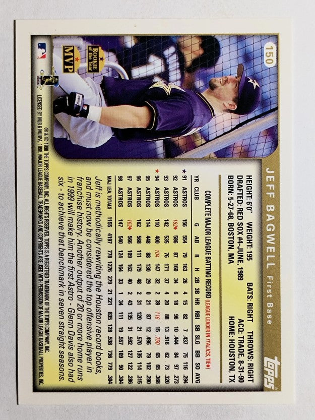 1999 Topps #150 Jeff Bagwell