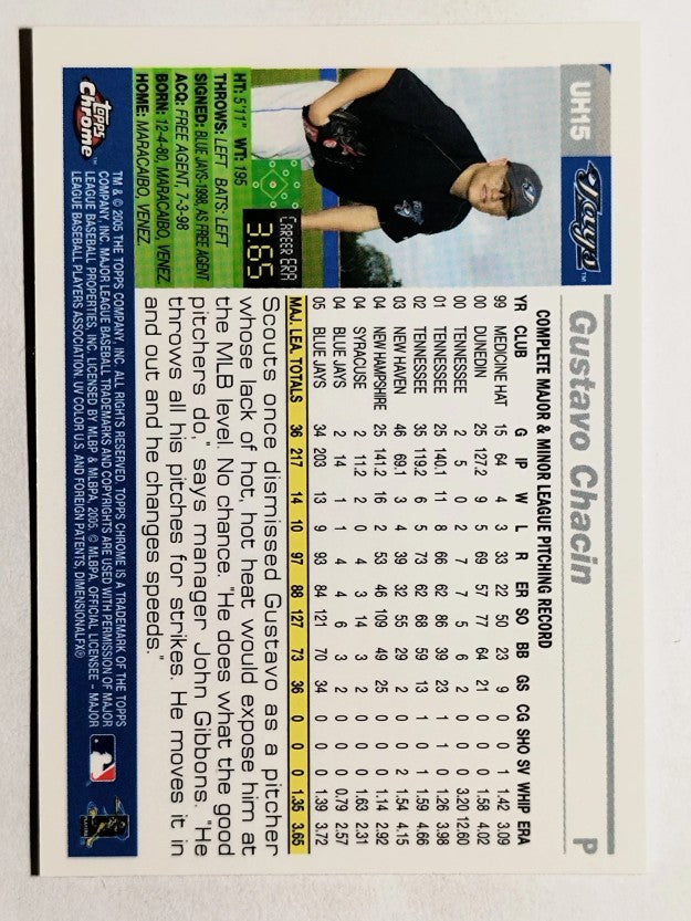 2005 Topps Chrome Update #15 Gustavo Chacin