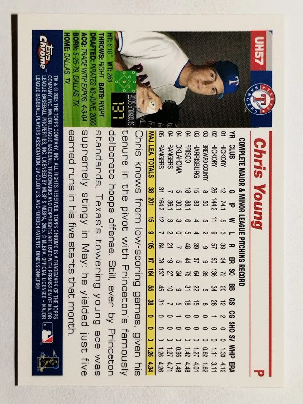 2005 Topps Chrome Update #57 Chris Young