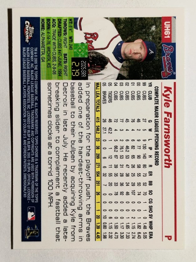 2005 Topps Chrome Update #61 Kyle Farnsworth