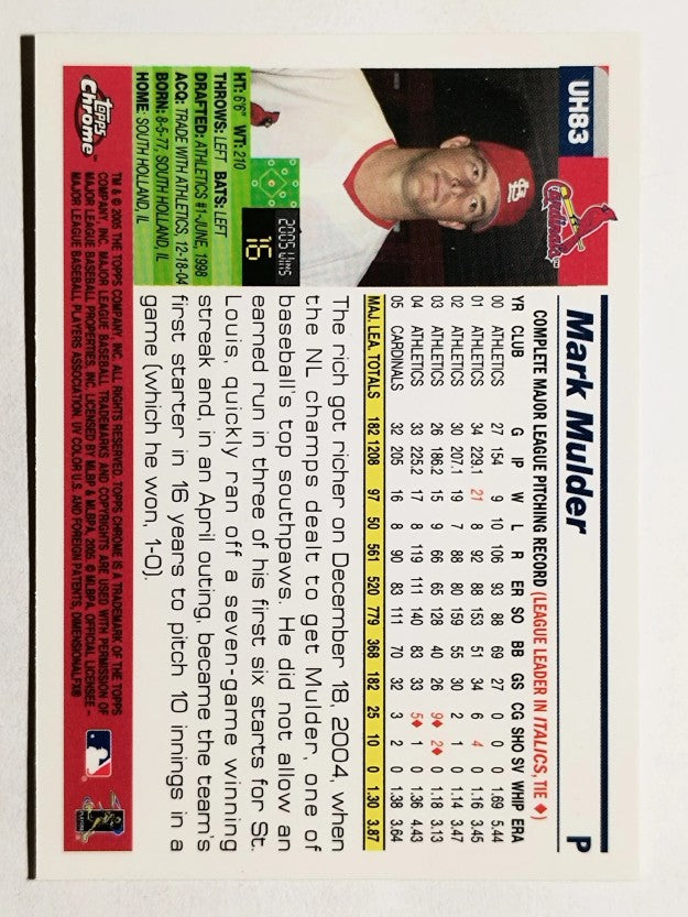 2005 Topps Chrome Update #83 Mark Mulder