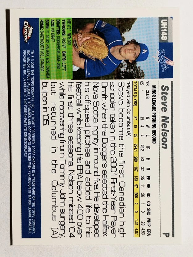 2005 Topps Chrome Update #148 Steve Nelson FY RC