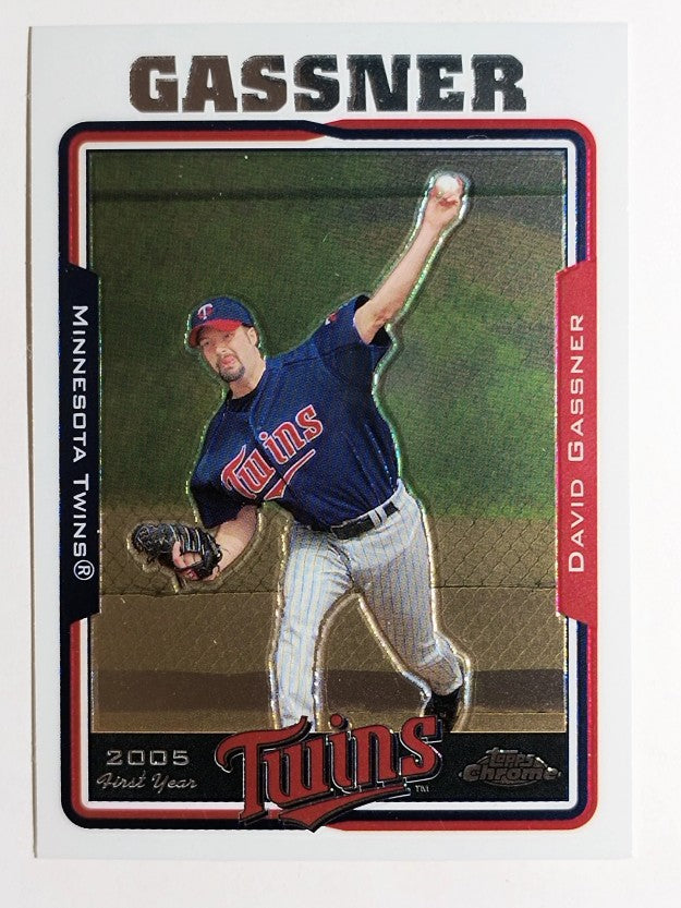 2005 Topps Chrome Update #180 David Gassner FY RC