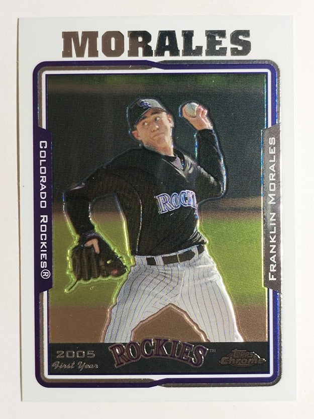2005 Topps Chrome Update #191 Franklin Morales FY RC