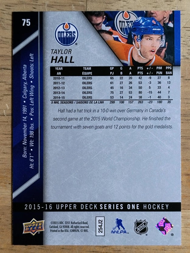 2015-16 Upper Deck #75 Taylor Hall