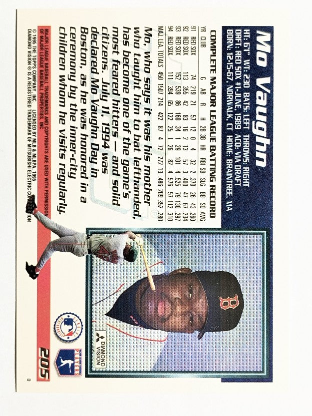 1995 Topps #205 Mo Vaughn