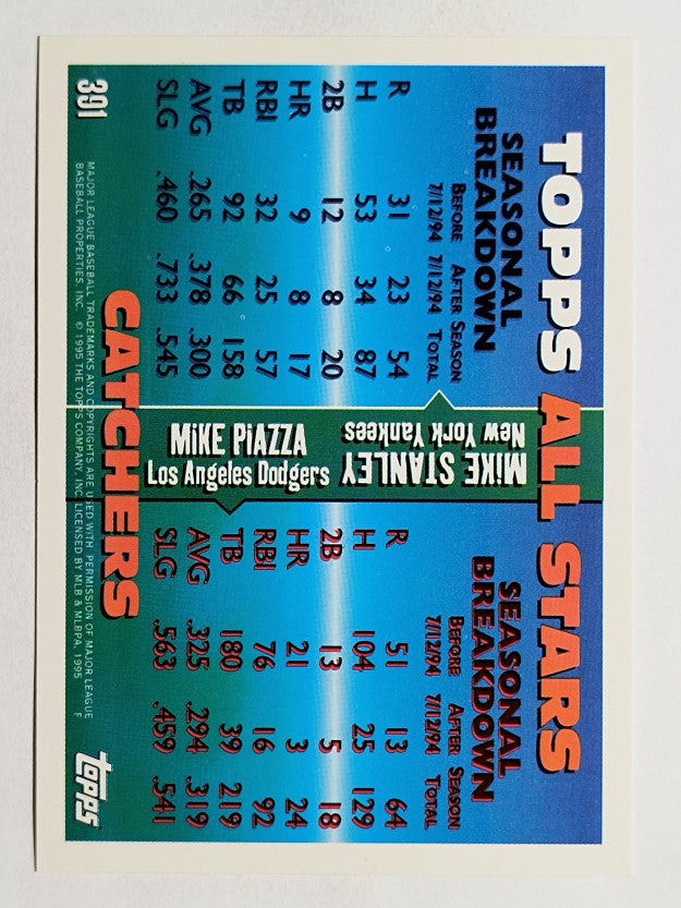 1995 Topps #391 Mike Piazza/Mike Stanley AS