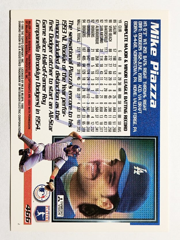 1995 Topps #466 Mike Piazza