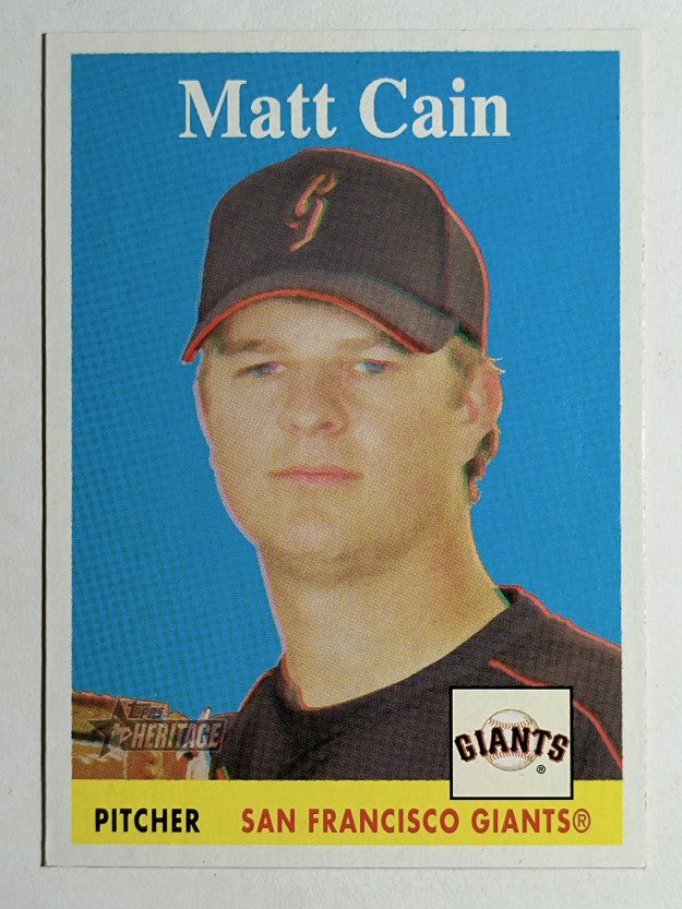2007 Topps Heritage #21 Matt Cain