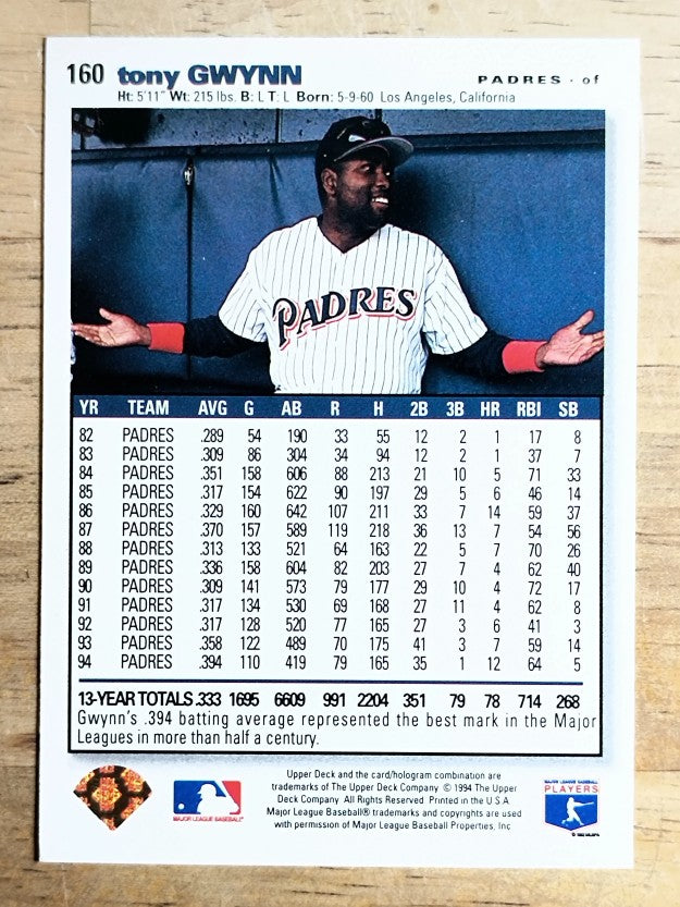 1995 Collector's Choice SE #160 Tony Gwynn