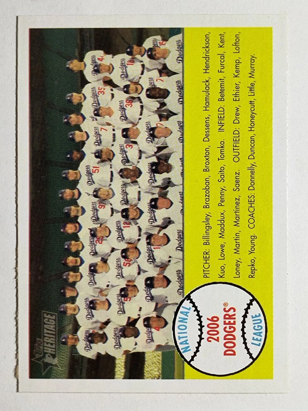 2007 Topps Heritage #71 Los Angeles Dodgers TC