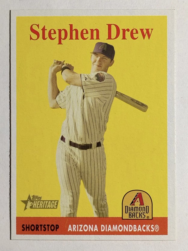 2007 Topps Heritage #81a Stephen Drew