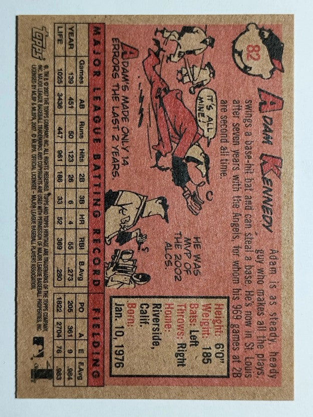 2007 Topps Heritage #82 Adam Kennedy
