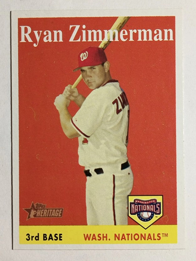 2007 Topps Heritage #98a Ryan Zimmerman
