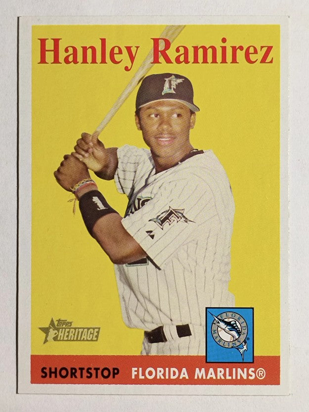 2007 Topps Heritage #108a Hanley Ramirez