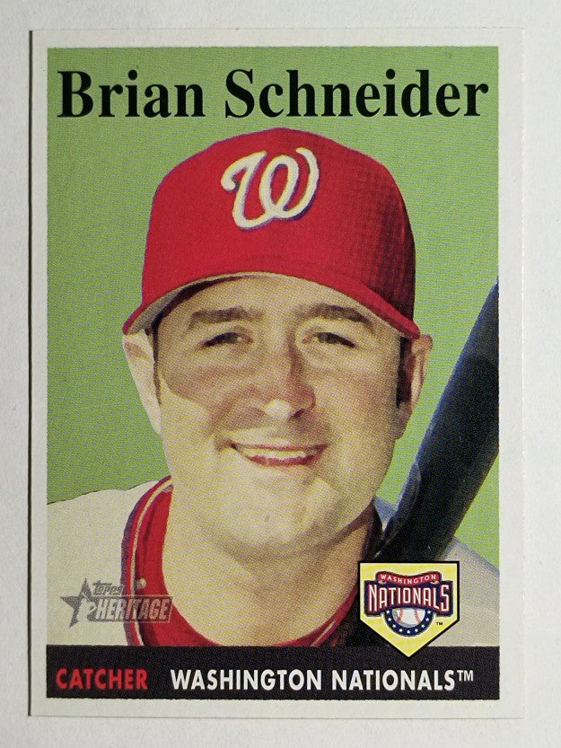 2007 Topps Heritage #114 Brian Schneider