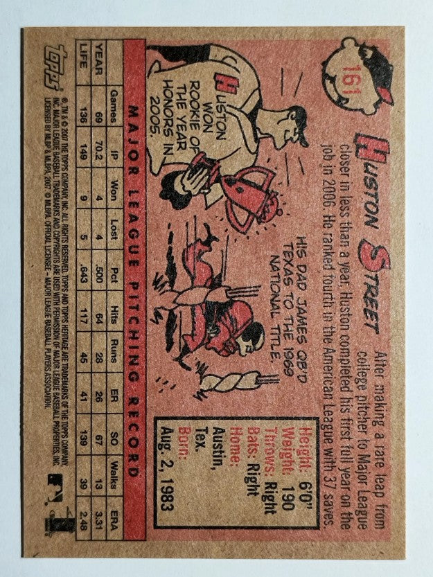 2007 Topps Heritage #161 Huston Street