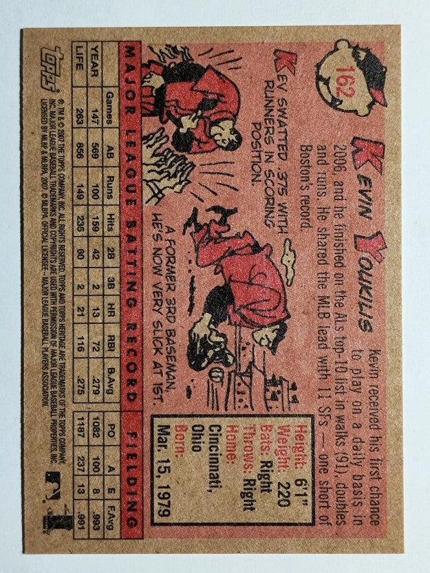 2007 Topps Heritage #162 Kevin Youkilis