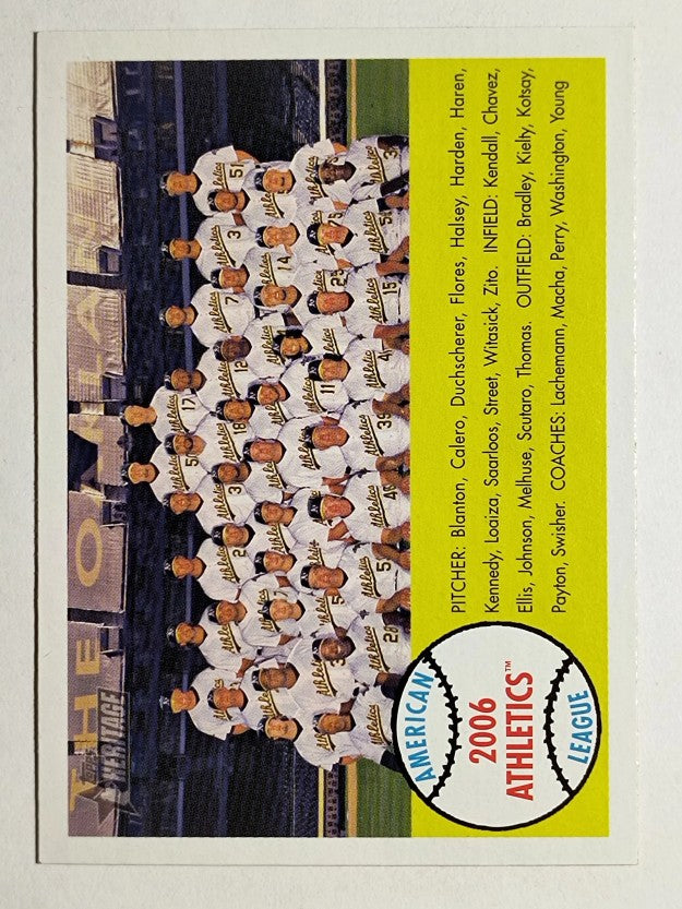 2007 Topps Heritage #174 Oakland Athletics TC
