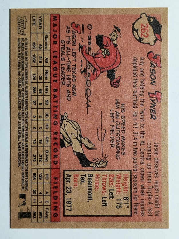 2007 Topps Heritage #262 Jason Tyner