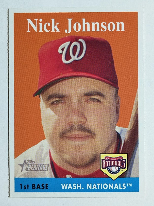 2007 Topps Heritage #278 Nick Johnson
