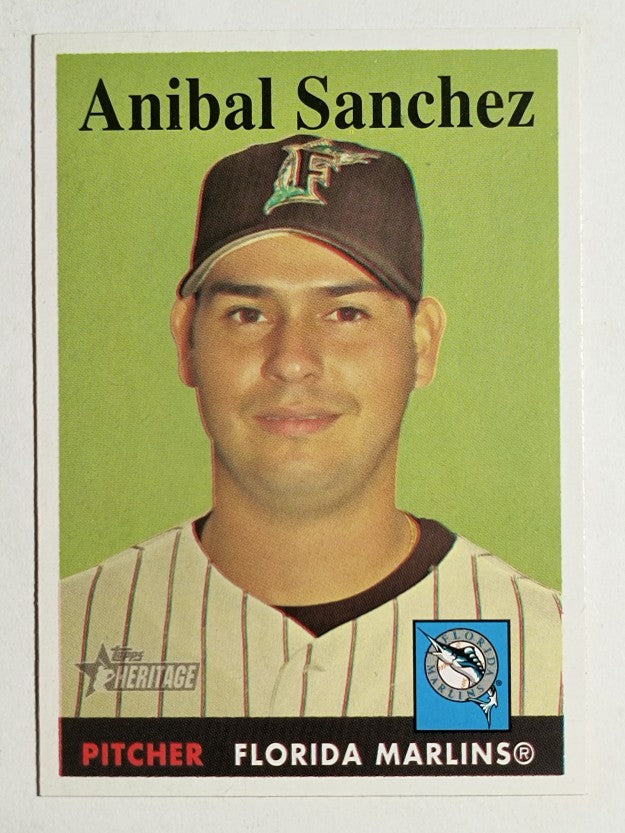 2007 Topps Heritage #324 Anibal Sanchez