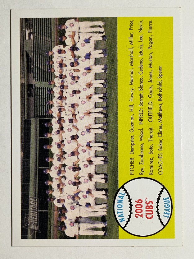 2007 Topps Heritage #327 Chicago Cubs TC