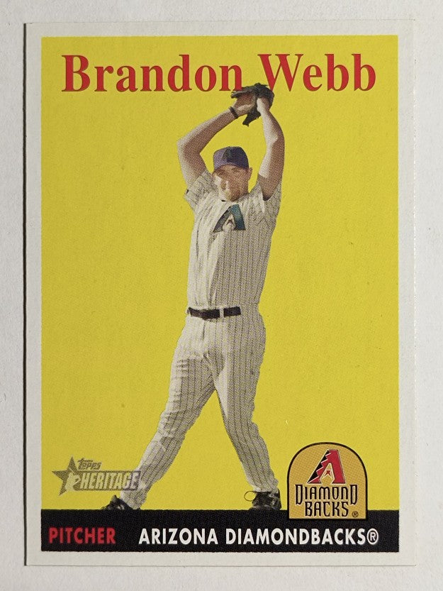 2007 Topps Heritage #340 Brandon Webb
