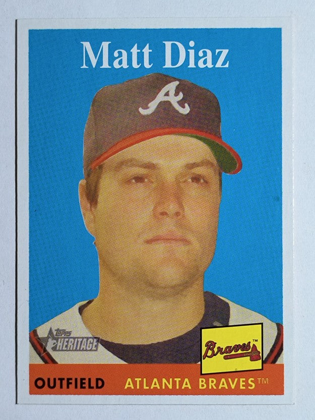 2007 Topps Heritage #355 Matt Diaz