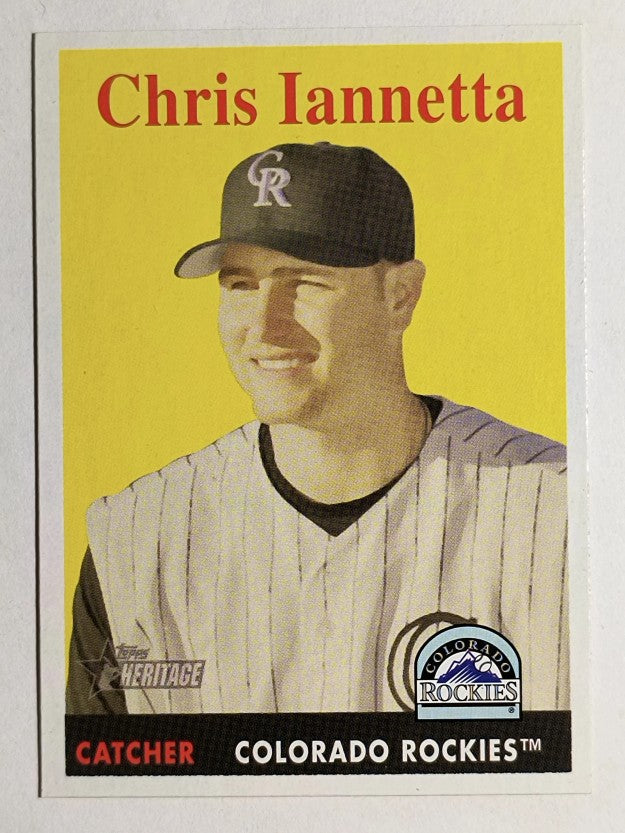 2007 Topps Heritage #373 Chris Iannetta