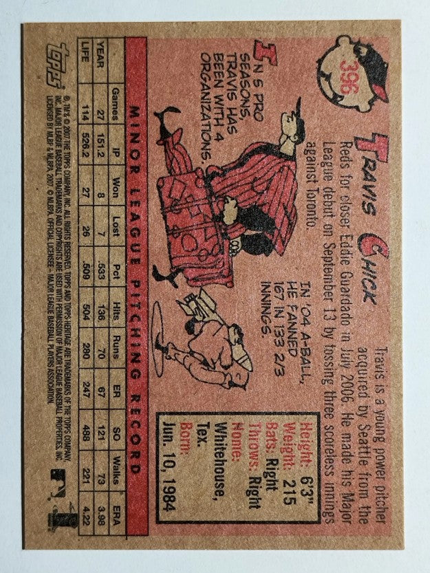 2007 Topps Heritage #396 Travis Chick