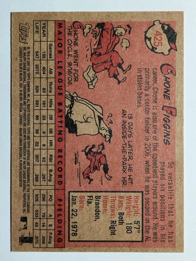 2007 Topps Heritage #425 Chone Figgins
