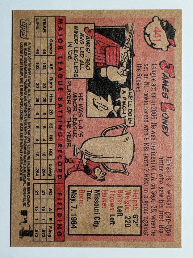 2007 Topps Heritage #441 James Loney