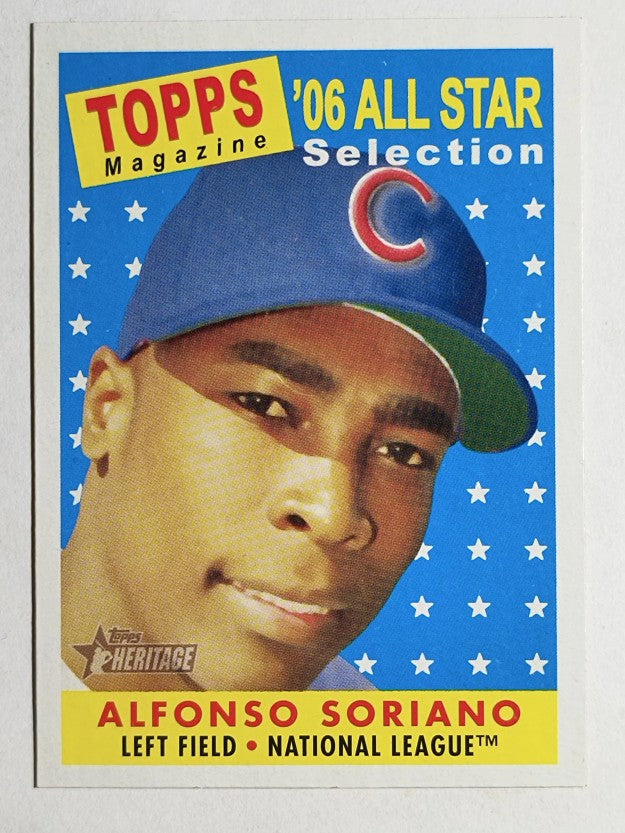 2007 Topps Heritage #484 Alfonso Soriano AS