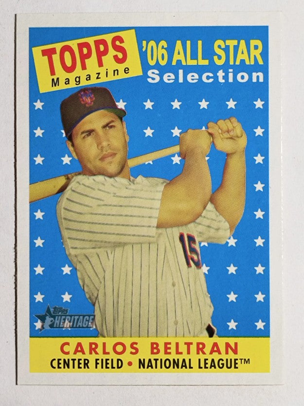 2007 Topps Heritage #486 Carlos Beltran AS